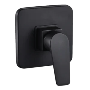 Black Square Shower Mixer Tap