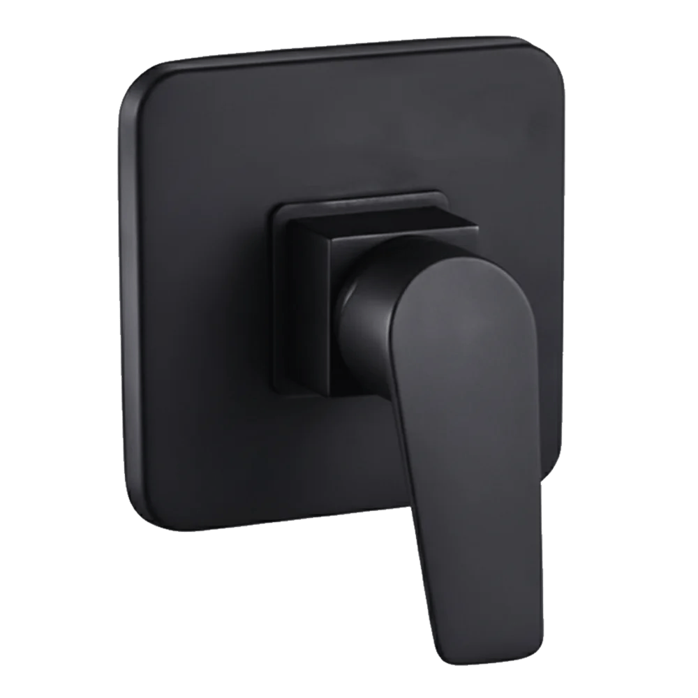 Black Square Shower Mixer Tap