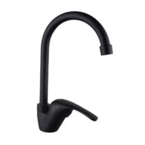 Matte Black Gooseneck Kitchen Faucet