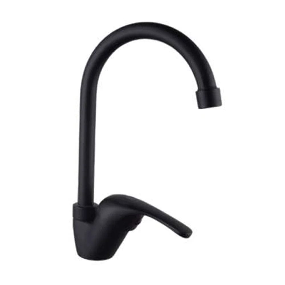 Matte Black Gooseneck Kitchen Faucet