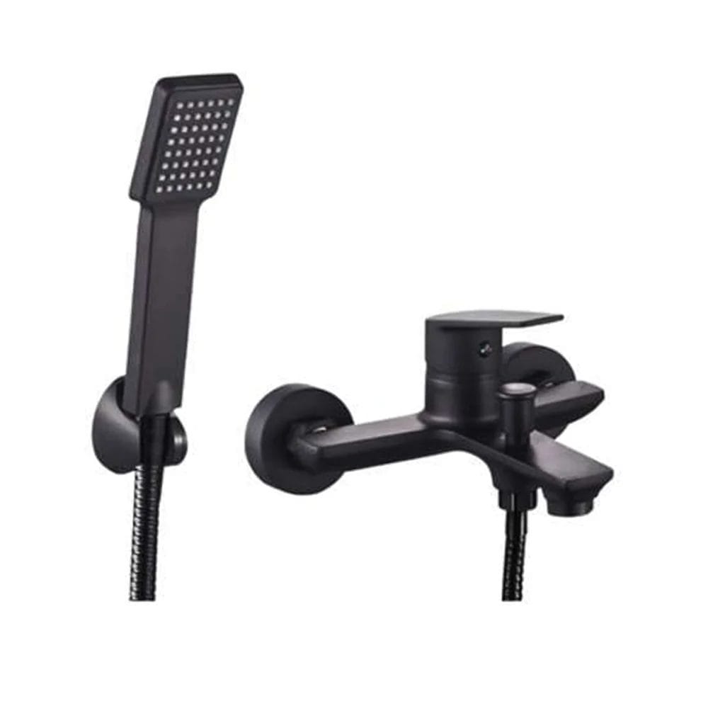 Matte Black Square Hand Shower Mixer Tap