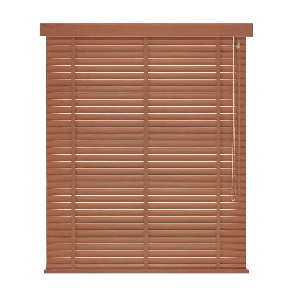 PVC Indoor Venetian Blinds Brown – Window Curtains
