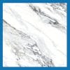 Carrara White Marble Effect Porcelain Tile 600×600mm