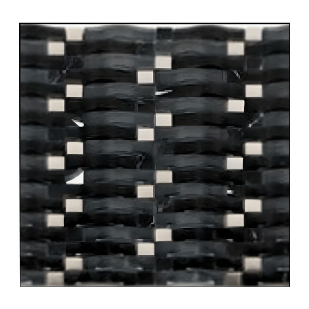 Black Woven Glass Mosaic Tile (GX03)