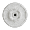 White Ornate Round Ceiling Medallion
