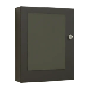 Wall-Mounted Lockable Wooden Cabinet