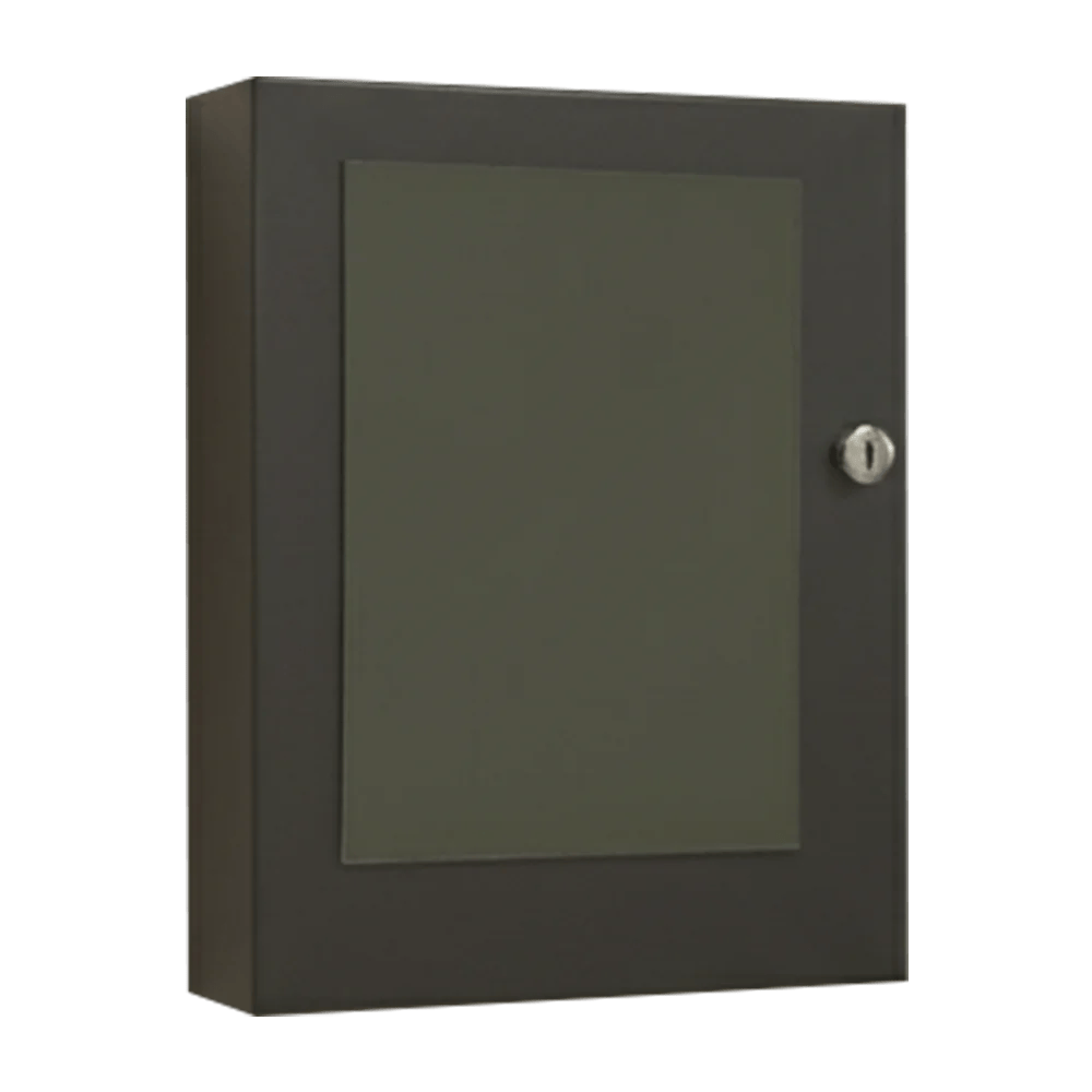 Wall-Mounted Lockable Wooden Cabinet